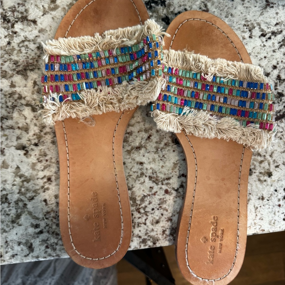 Kate Spade Jeweled Slides